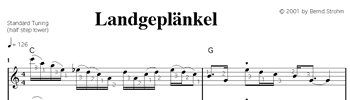 Landgeplänkel - Die Noten